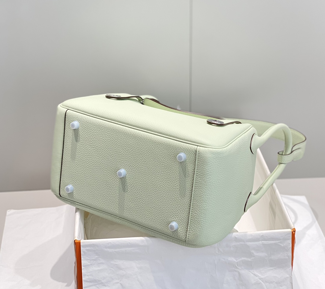 [TOP] HERMES Swift Leather Lindy Bags 26cm/30cm - Bubble Green&SHW