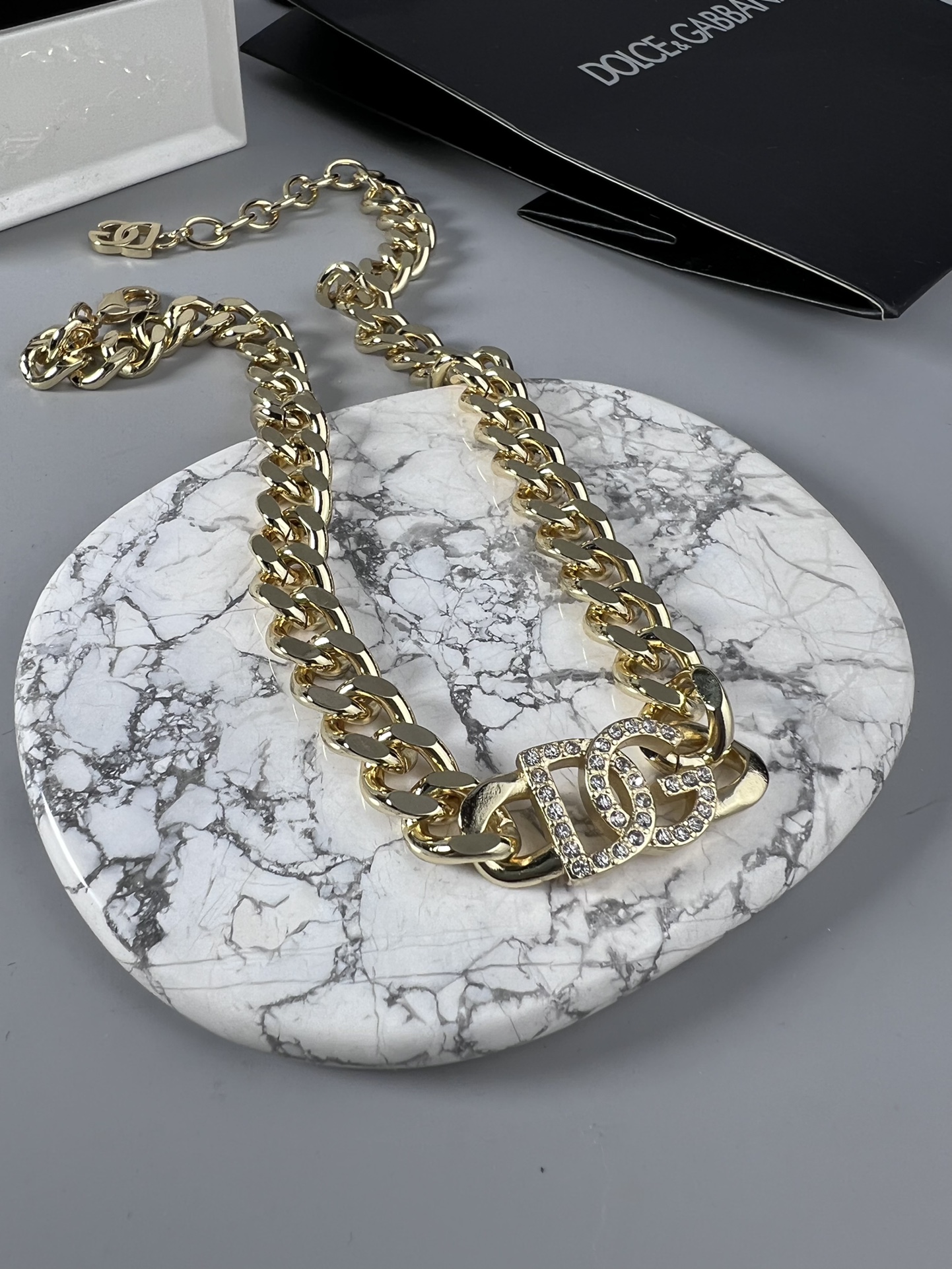 [TOP] Dolce & Gabbana D&G Cuba Necklace - Gold