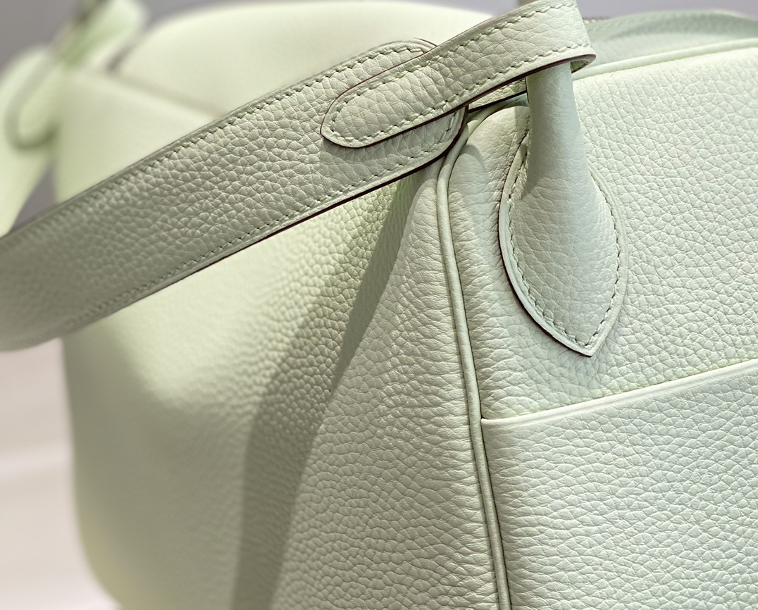 [TOP] HERMES Swift Leather Lindy Bags 26cm/30cm - Bubble Green&SHW