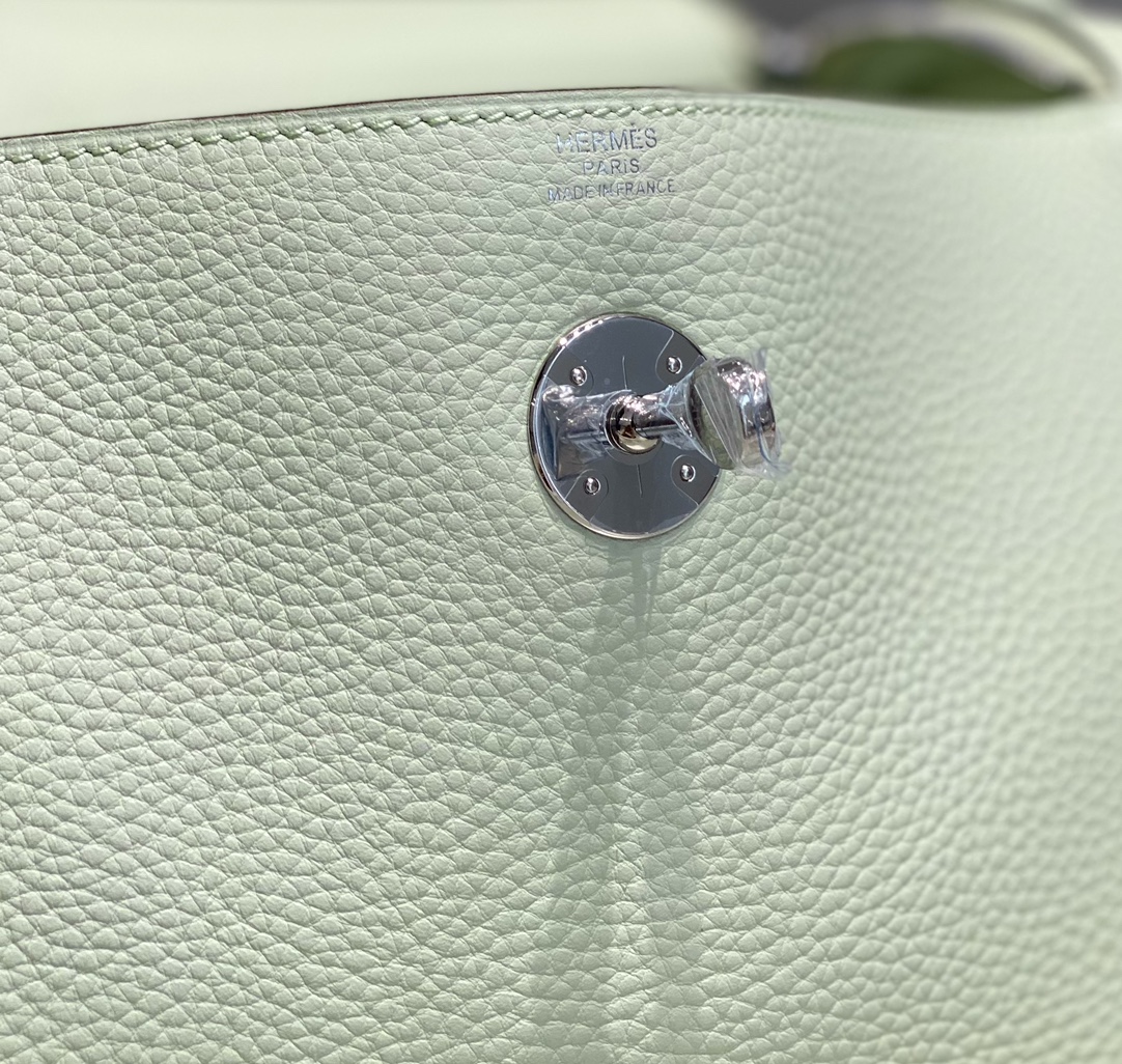 [TOP] HERMES Swift Leather Lindy Bags 26cm/30cm - Bubble Green&SHW