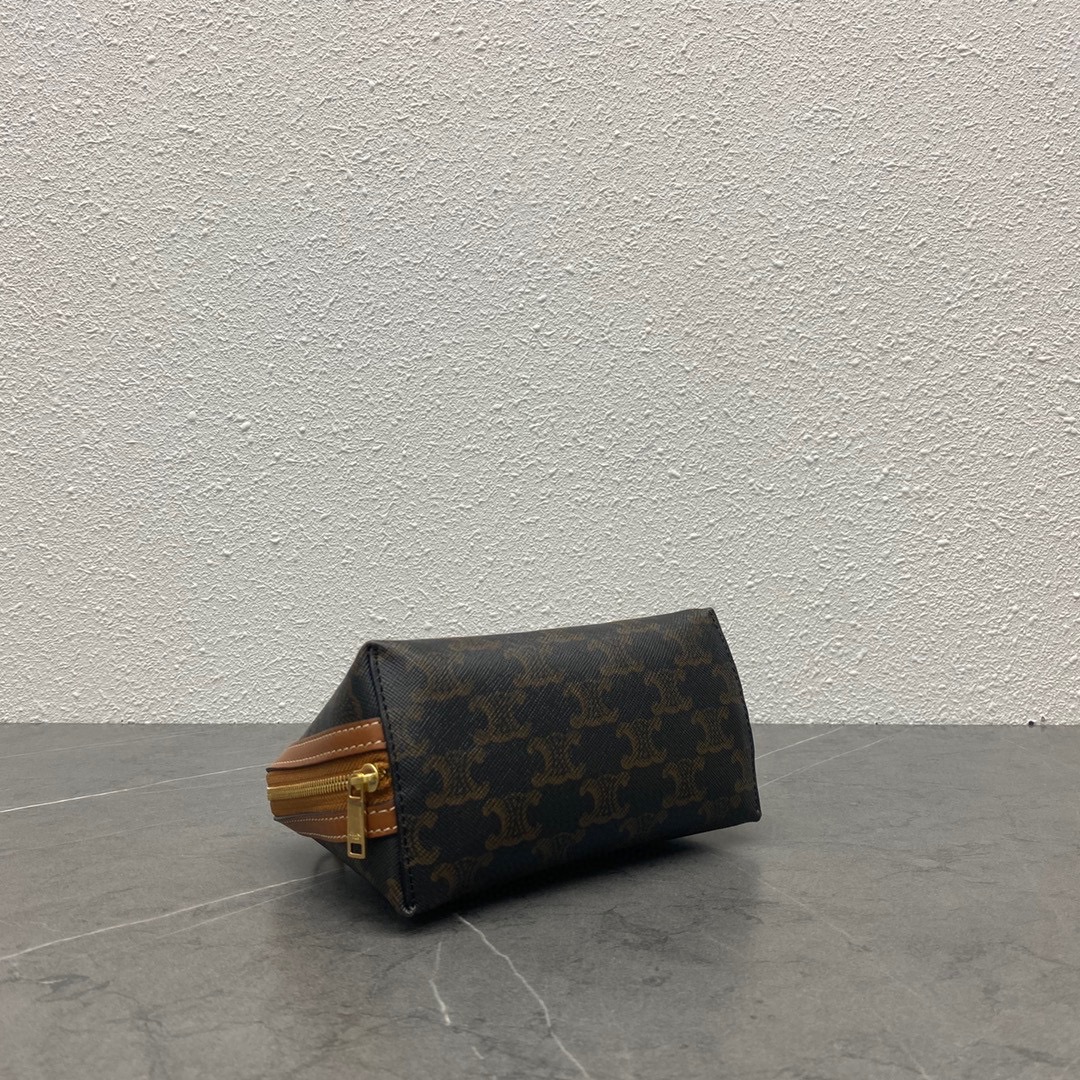 [TOP] CELINE Triomphe Chain Crossbody Bag 16x8x11cm