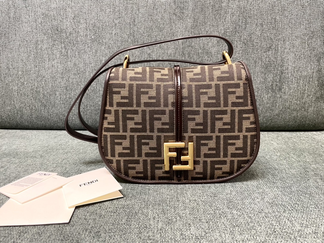 [TOP] FENDI C'Mon Bags - 2 Sizes - Brown&GHW