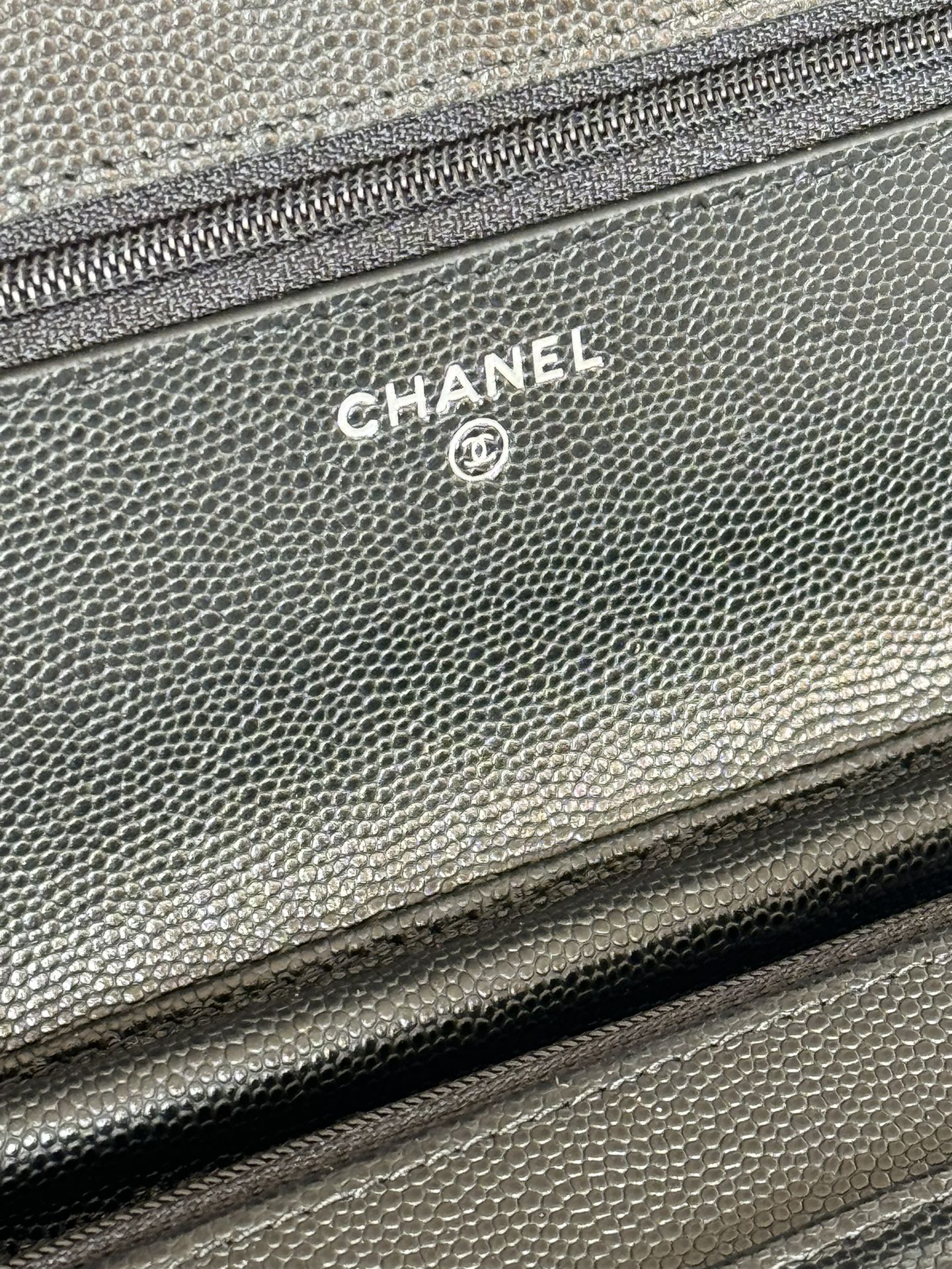 [TOP] CHANEL WOC Bag Caviar Leather 19CM - Black - SHW&GHW