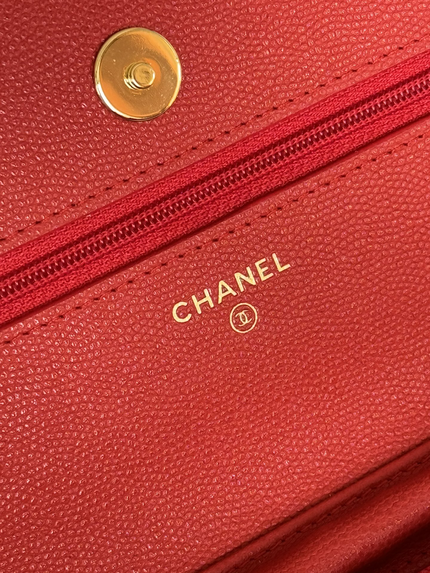 [TOP] CHANEL WOC Bag Caviar Leather 19CM - Red&GHW