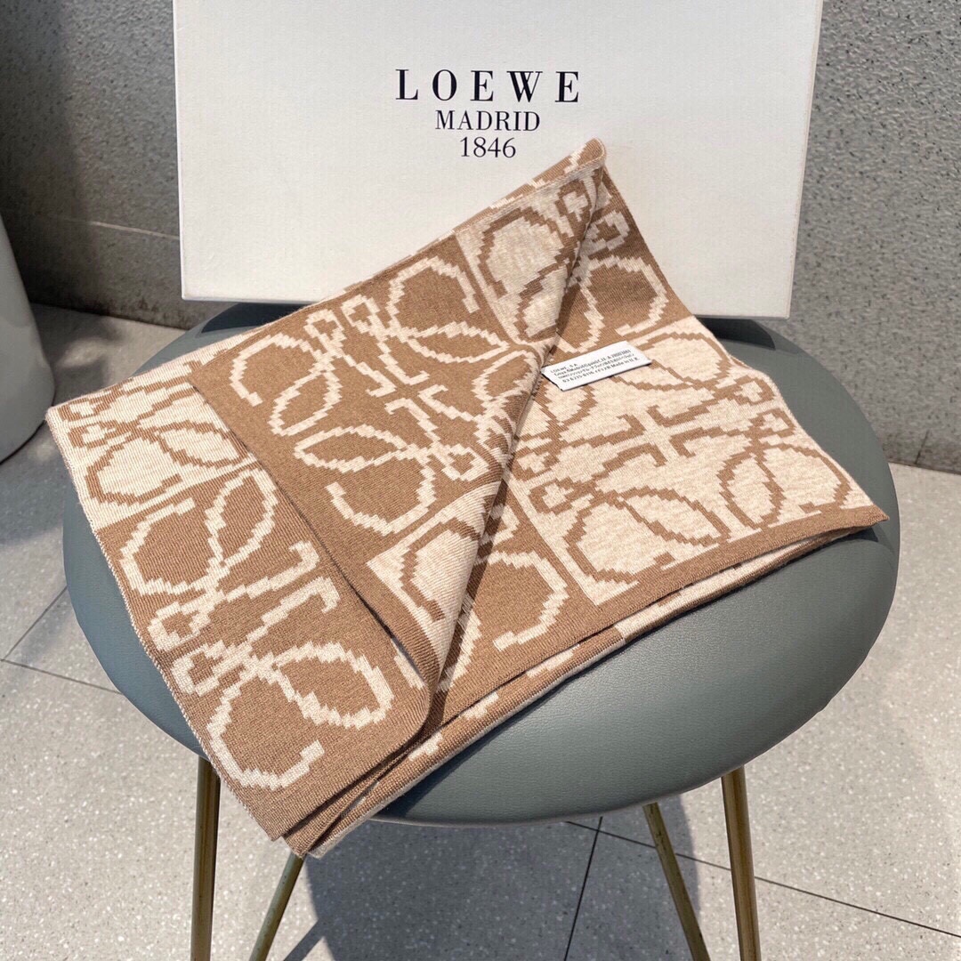 [TOP] LOEWE Logo Scarf 32 x 180 cm - 3 Colors