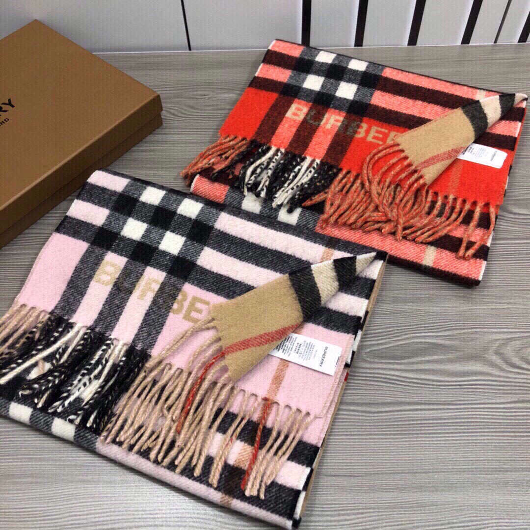 [TOP] BURBERRY Plaid Scarf 30 x 180 cm - 2 Colors