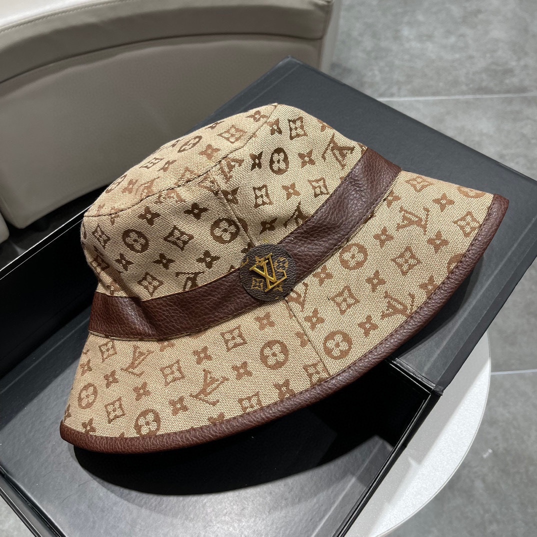 [TOP] Louis Vuitton LV New Fisherman Hat - Brown