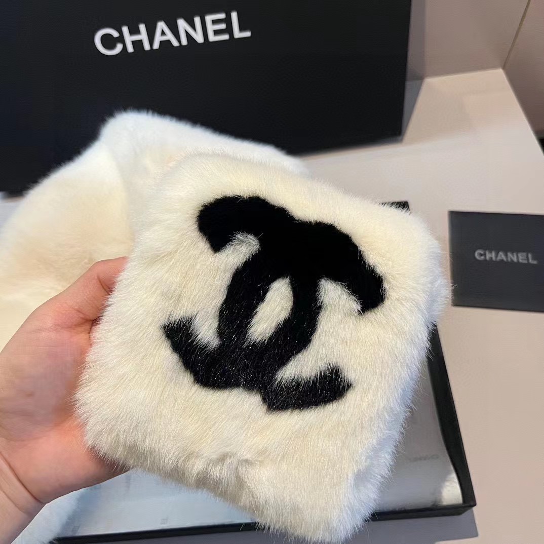 [TOP] CHANEL Cashmere Scarves 90 cm