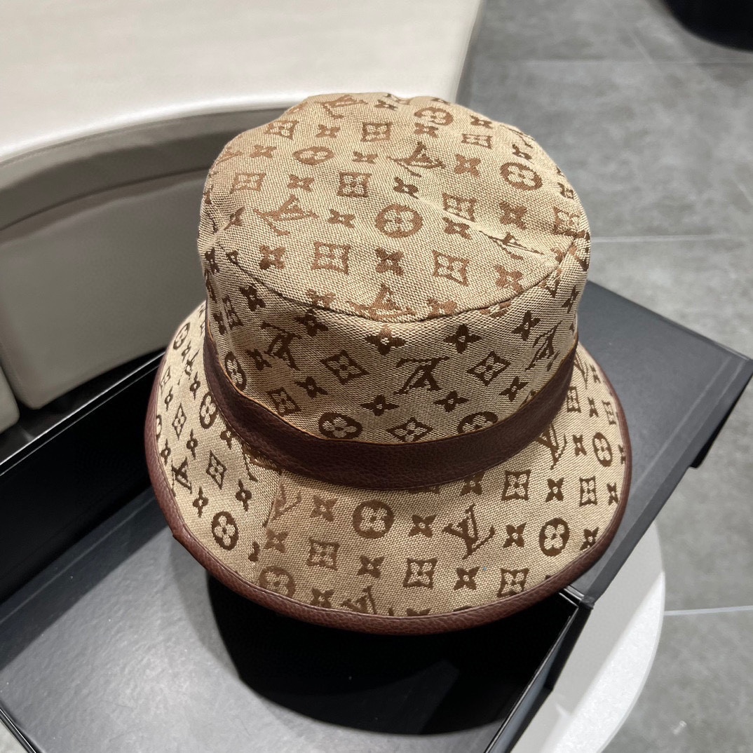 [TOP] Louis Vuitton LV New Fisherman Hat - Brown