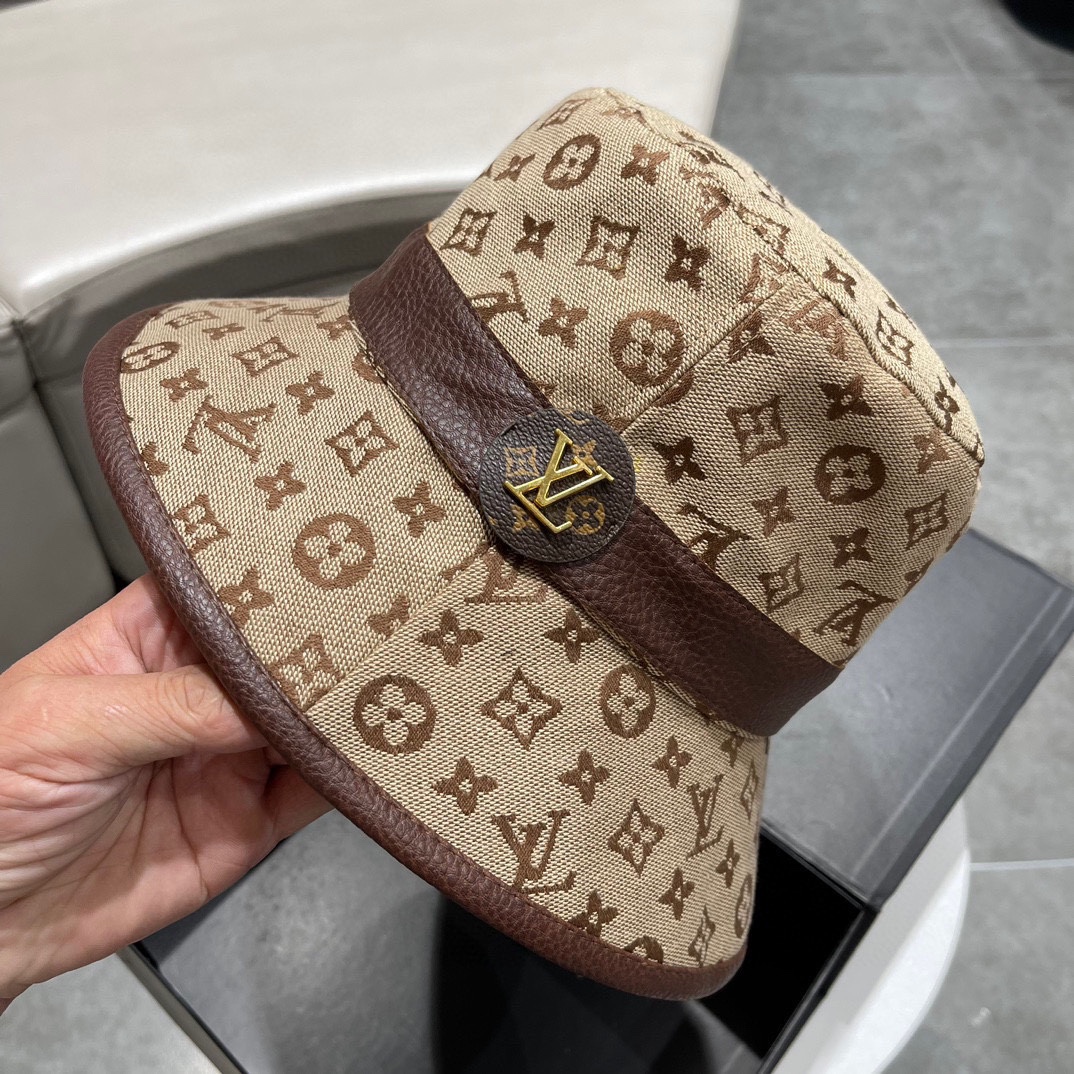[TOP] Louis Vuitton LV New Fisherman Hat - Brown