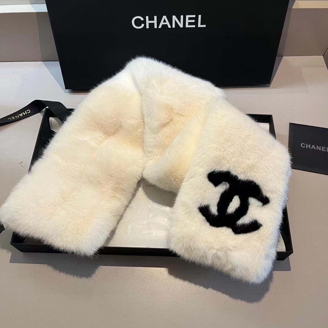 [TOP] CHANEL Cashmere Scarves 90 cm