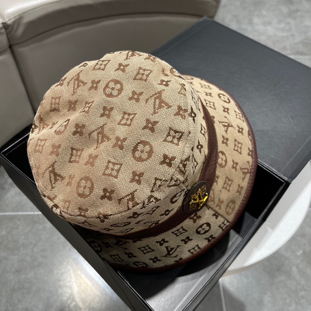 [TOP] Louis Vuitton LV New Fisherman Hat - Brown