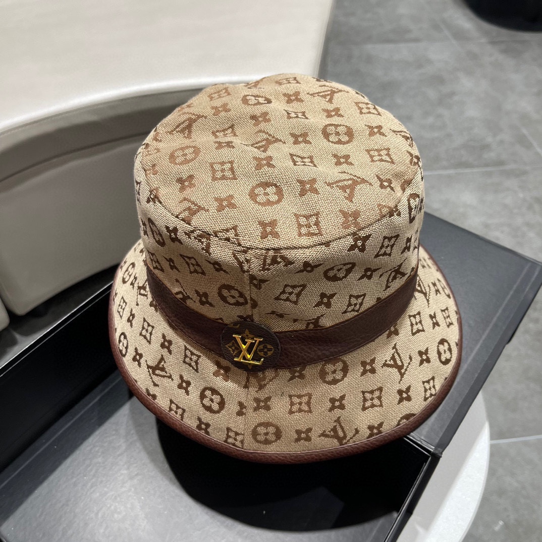 [TOP] Louis Vuitton LV New Fisherman Hat - Brown