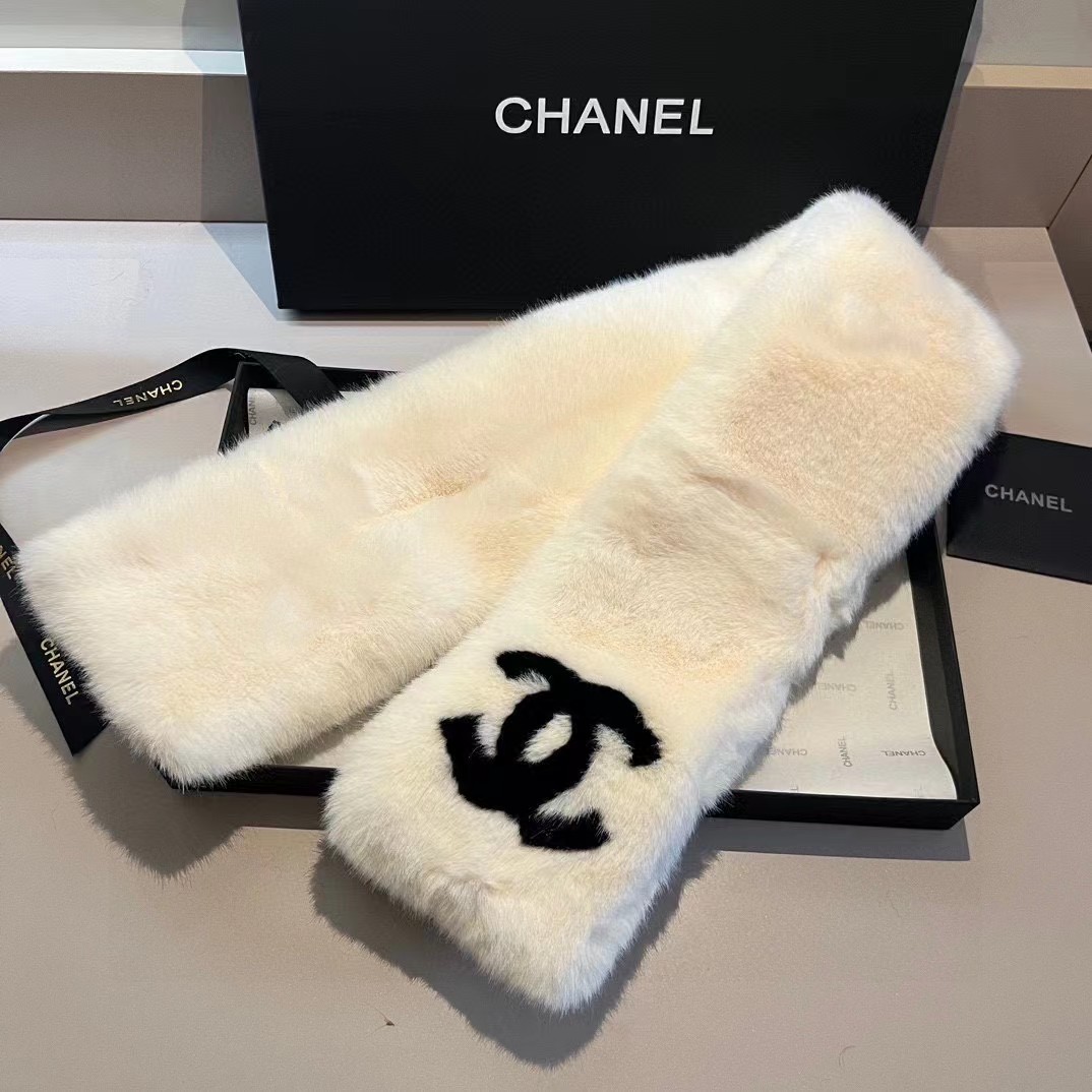 [TOP] CHANEL Cashmere Scarves 90 cm