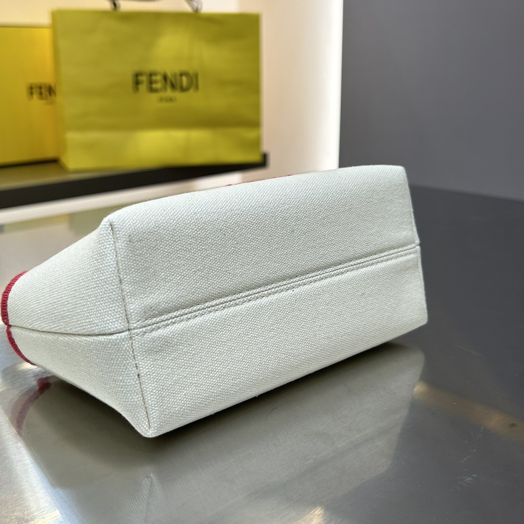 [TOP] FENDI Canvas embroidery Boston Bags - 17×18×8cm - GHW