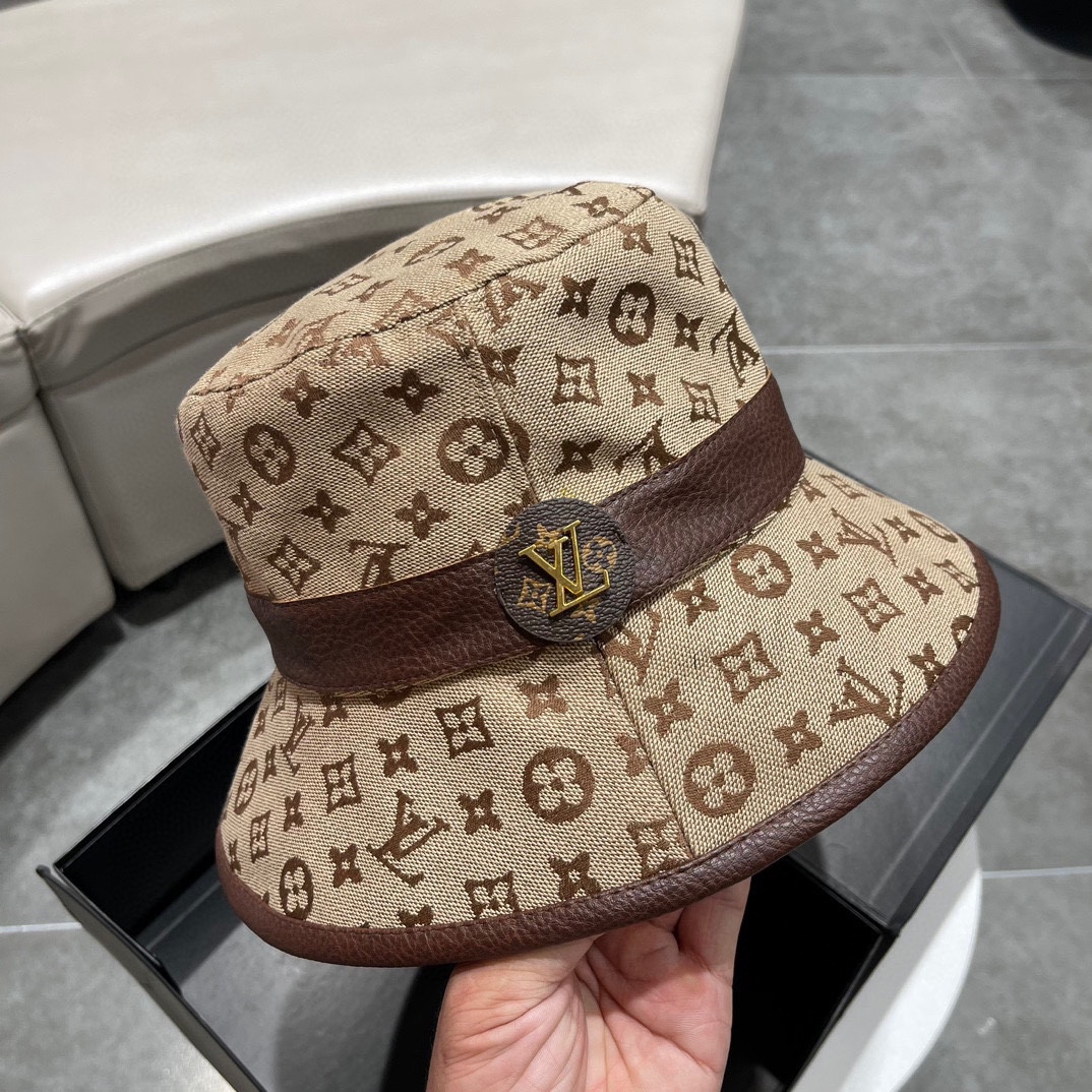 [TOP] Louis Vuitton LV New Fisherman Hat - Brown