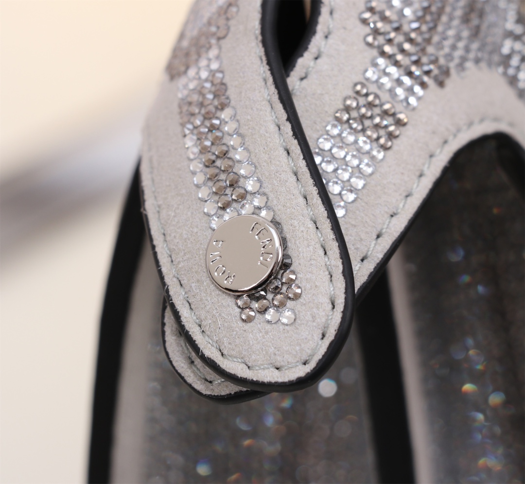 [TOP]FENDI Double FF Full Drill Peekaboo Bag 27×21×9.5CM - SHW