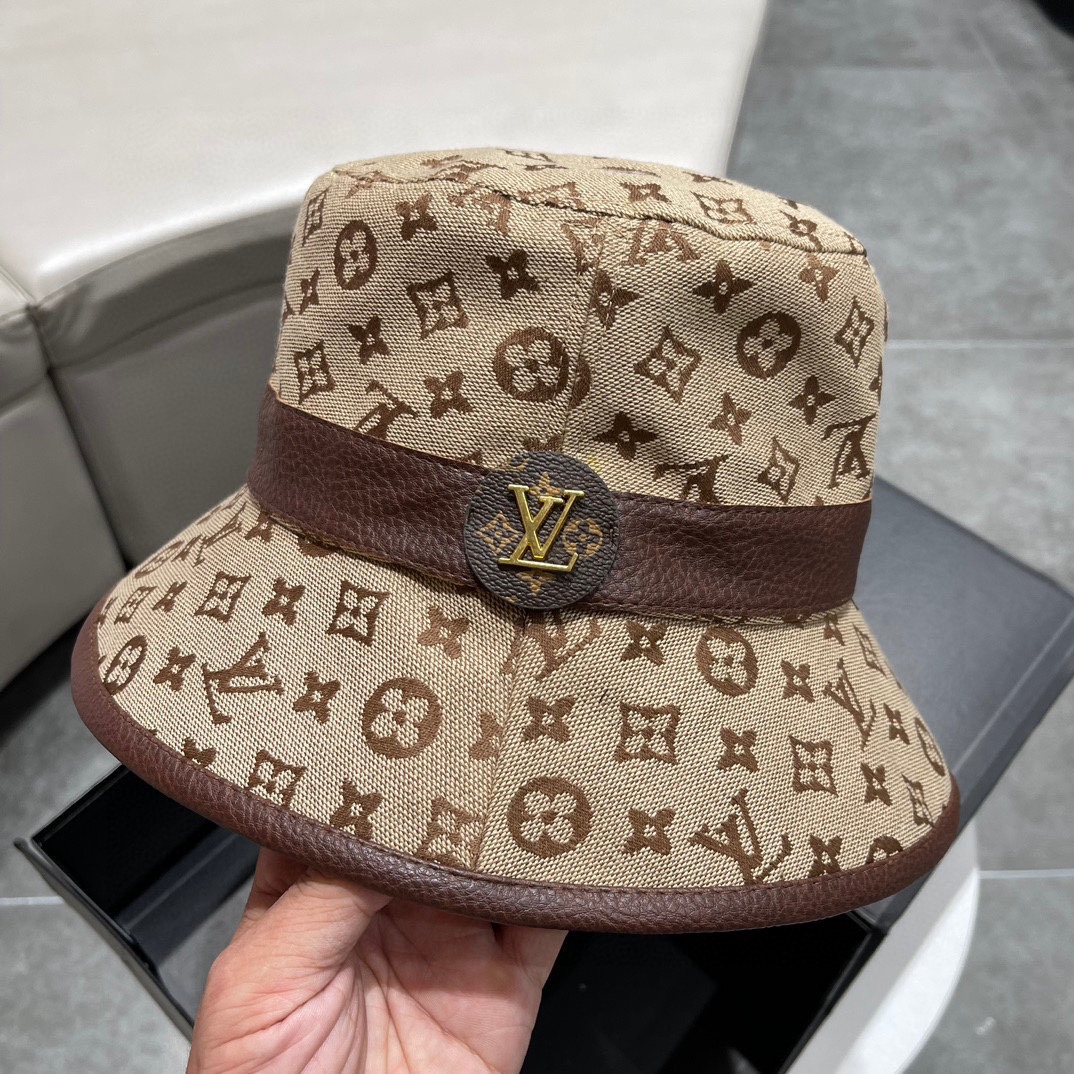[TOP] Louis Vuitton LV New Fisherman Hat - Brown