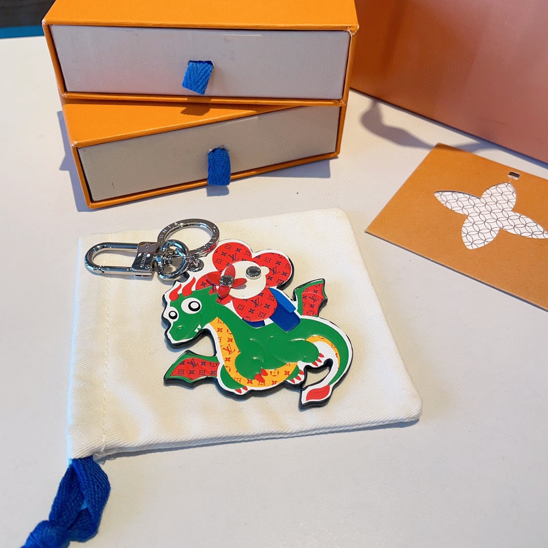 [TOP] Louis Vuitton LV Dragon Year Zodiac Keychain