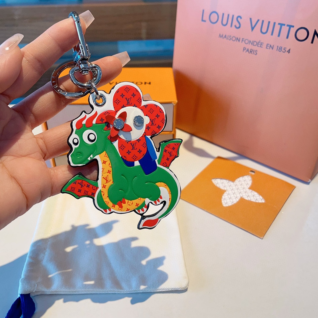 [TOP] Louis Vuitton LV Dragon Year Zodiac Keychain