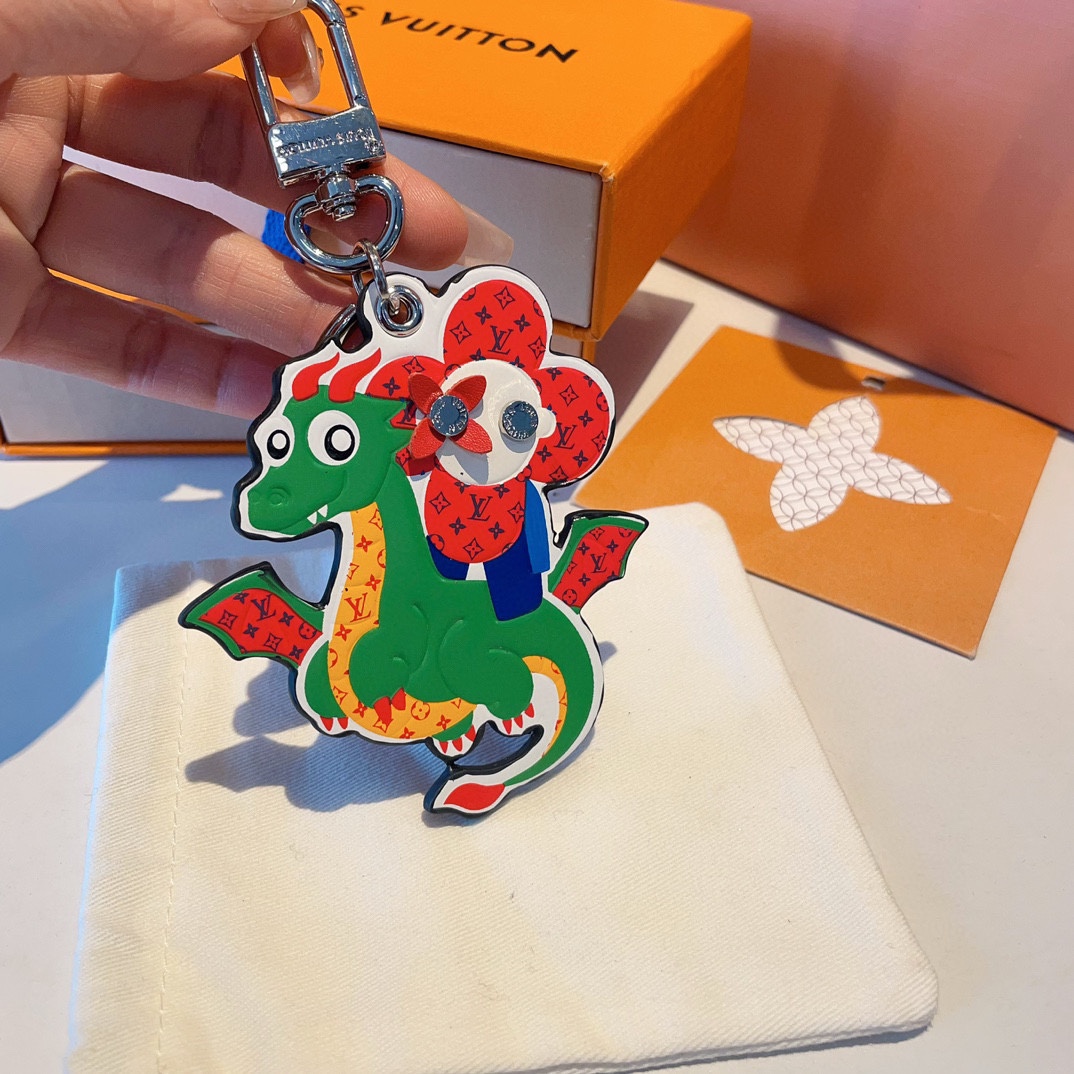 [TOP] Louis Vuitton LV Dragon Year Zodiac Keychain