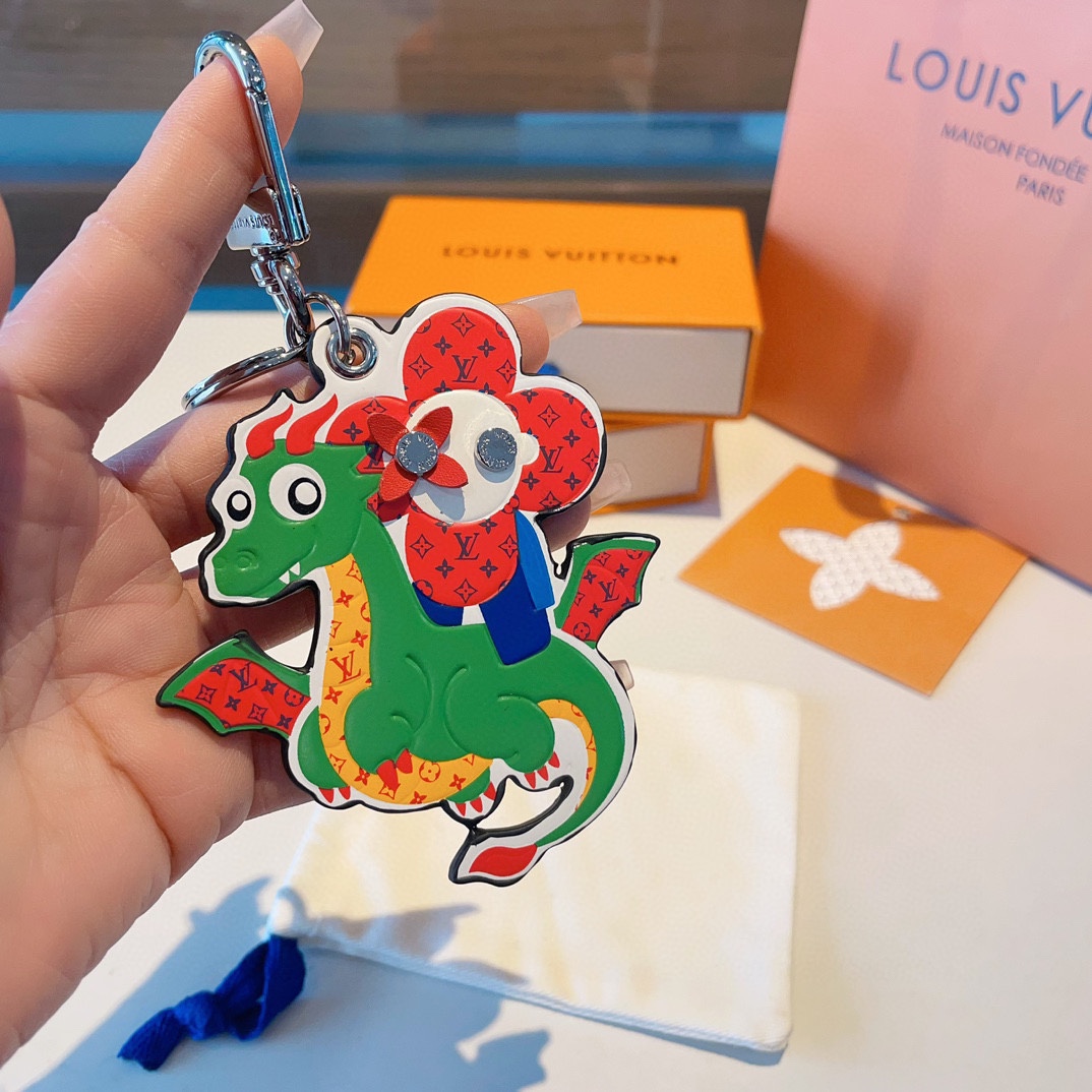 [TOP] Louis Vuitton LV Dragon Year Zodiac Keychain