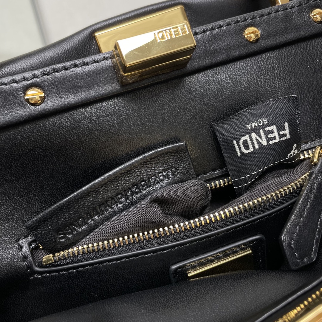 [TOP] FENDI Autumn And Winter New Wool Peekaboo Bags 27x25x14CM - GHW