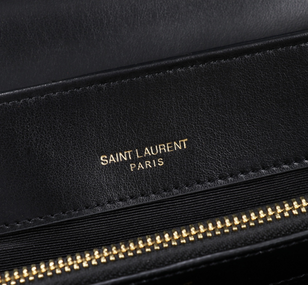 [TOP] Yves Saint Laurent YSL LouLou Bag 32x22x10cm - Black with GHW