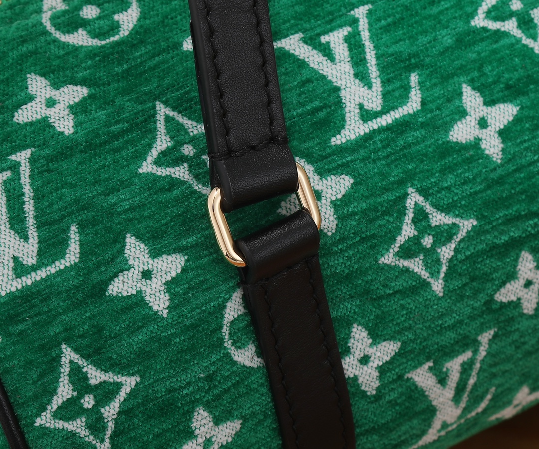 [TOP] Louis Vuitton LV Velvet Handbags 31x15x15cm - Green