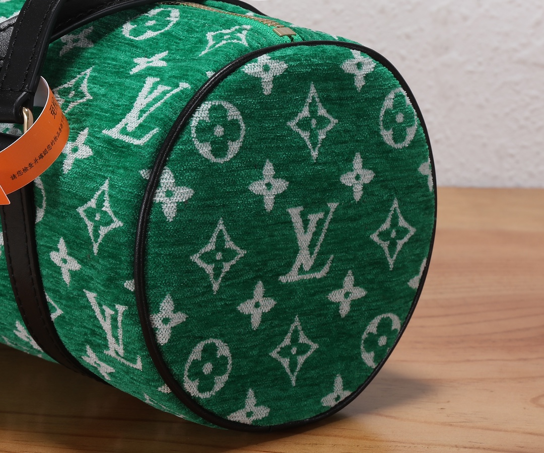 [TOP] Louis Vuitton LV Velvet Handbags 31x15x15cm - Green