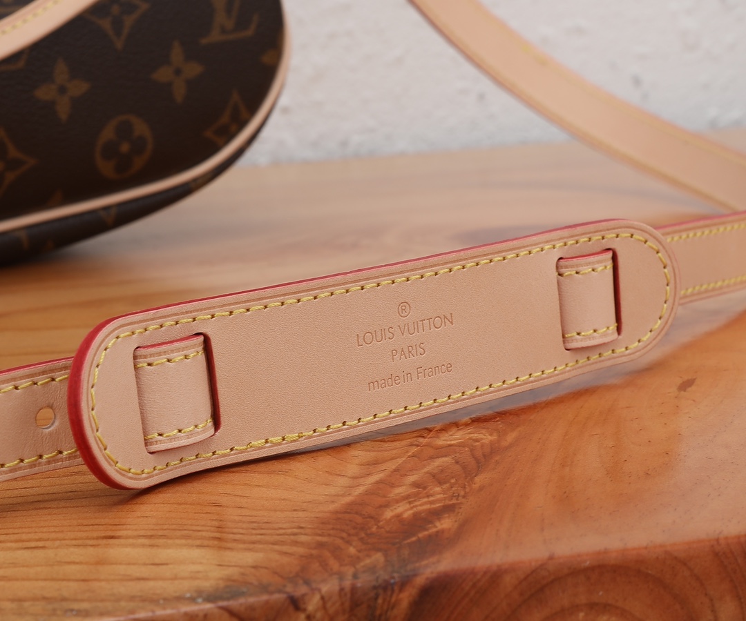 [TOP] Louis Vuitton LV Monogram Cowhide Diane Bag - 28x11x20cm-Brown