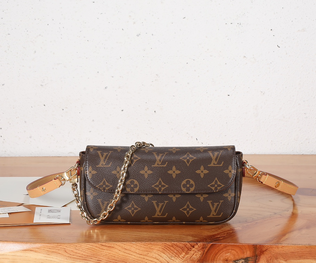 [TOP] Louis Vuitton LV Wallet On Chain Ivy Handbag - 23.5x12x4.3CM