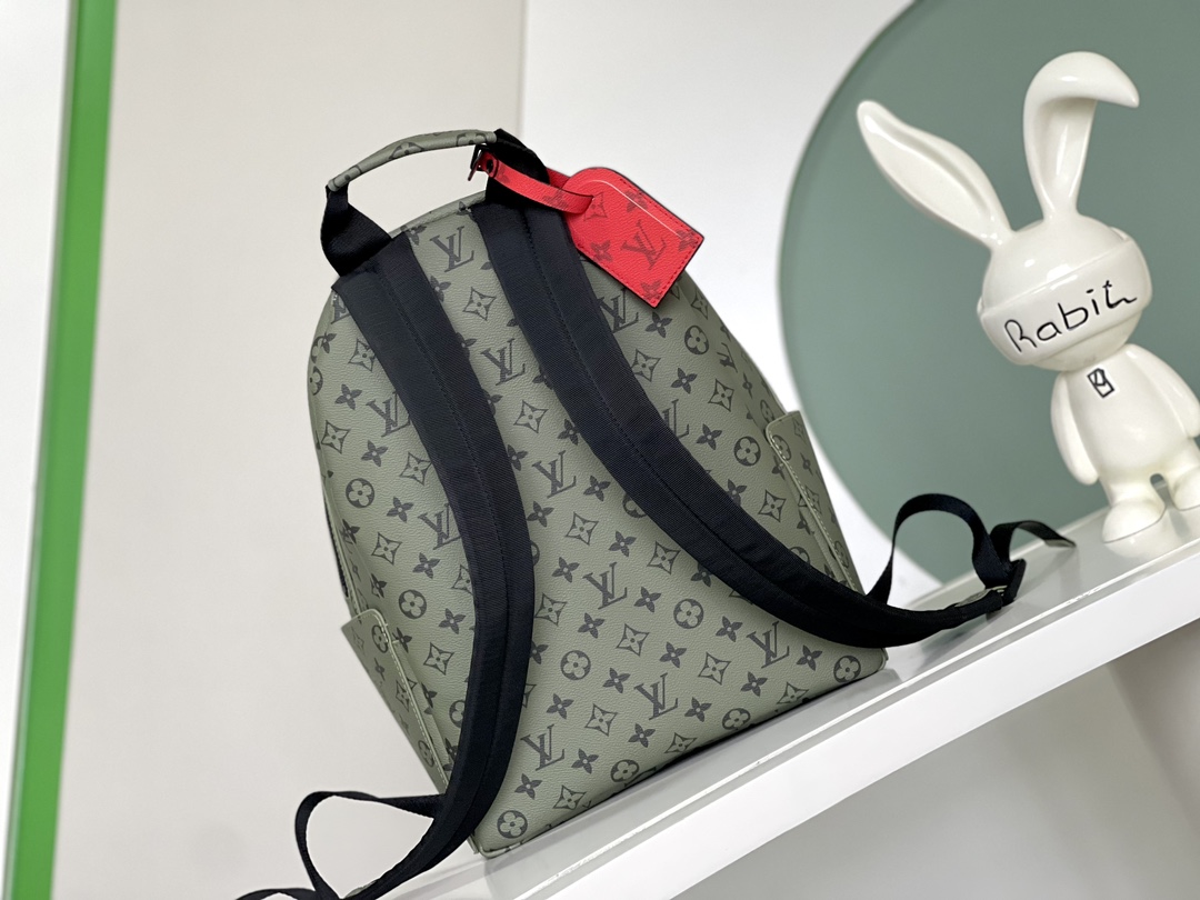 [TOP] LV Monogram Discovery Small Backpack 29x38x20cm-Green
