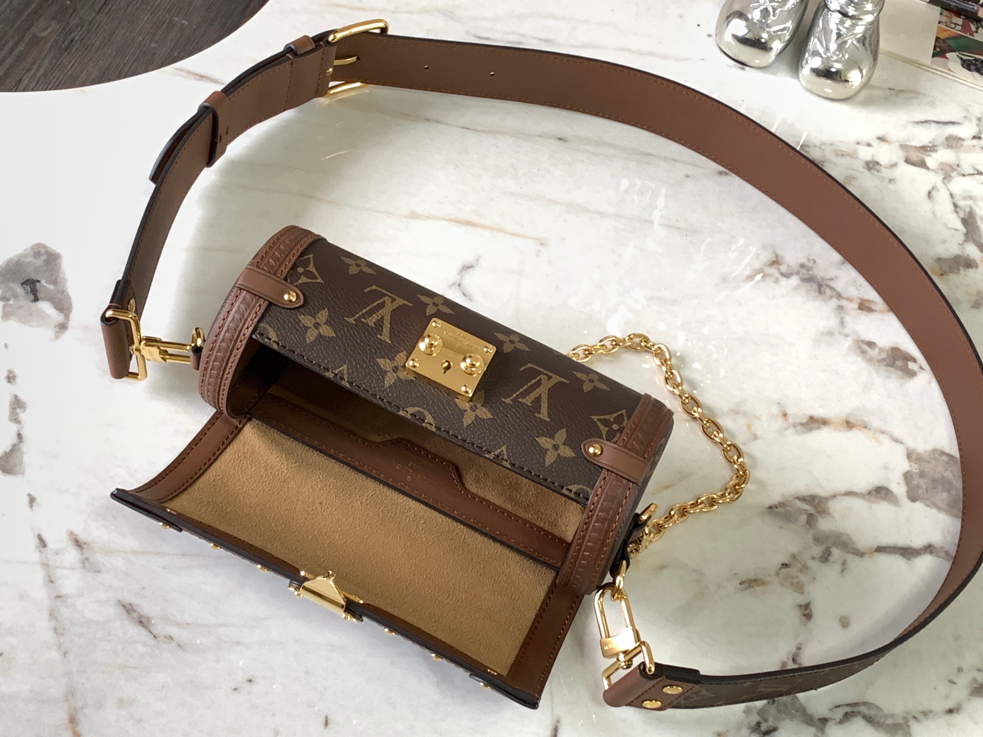 [TOP] Louis Vuitton LV Papillon Trunk Handbags 19x9x9cm - GHW