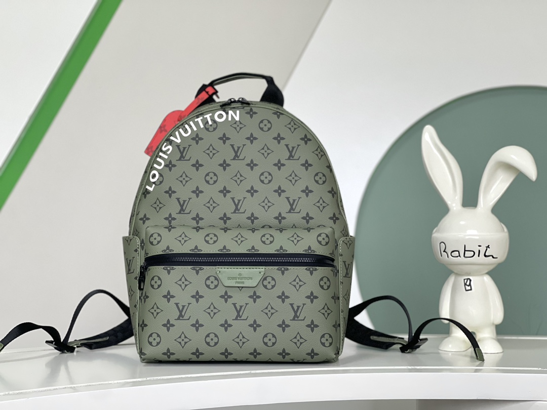 [TOP] LV Monogram Discovery Small Backpack 29x38x20cm-Green