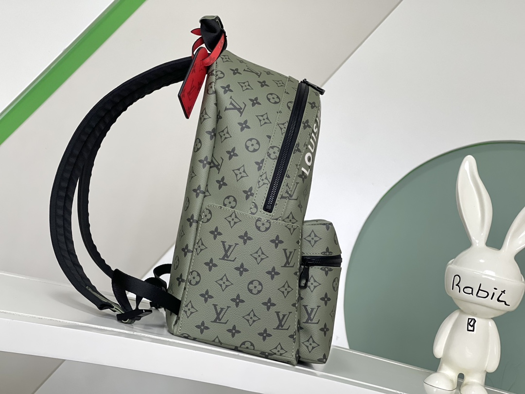 [TOP] LV Monogram Discovery Small Backpack 29x38x20cm-Green