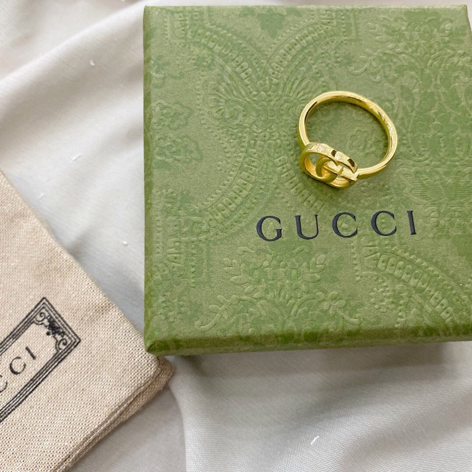 [TOP] GUCCI Running GG Ring - Gold