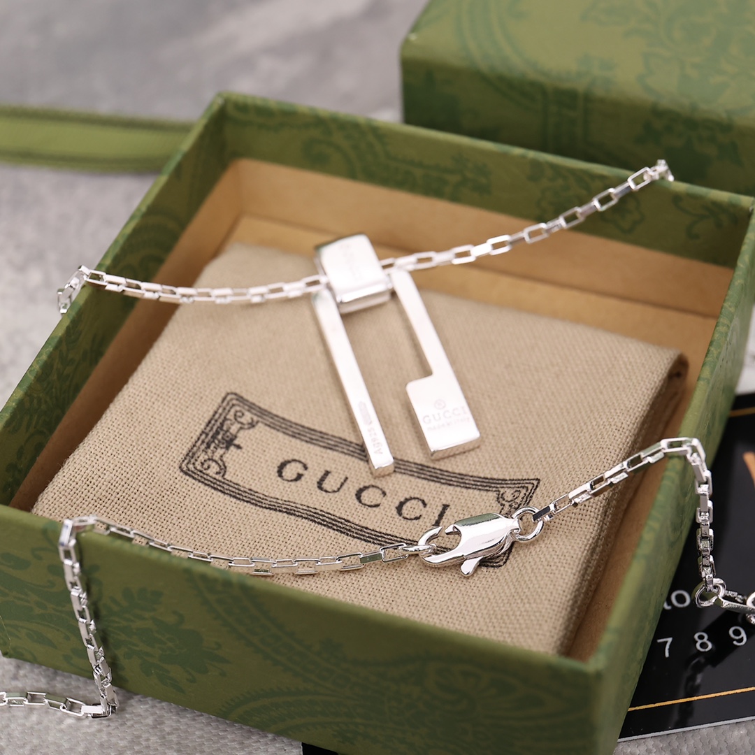 [TOP] GUCCI Necklace - Silver