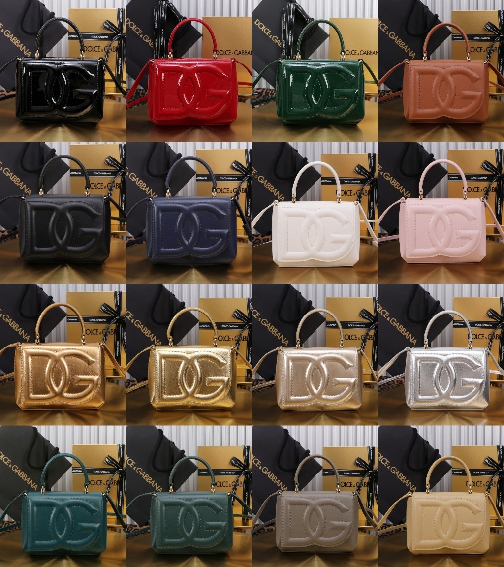 [TOP] Dolce & Gabbana D&G Logo Bag with Handle 13.5x17.5x6.5cm - 16 Color