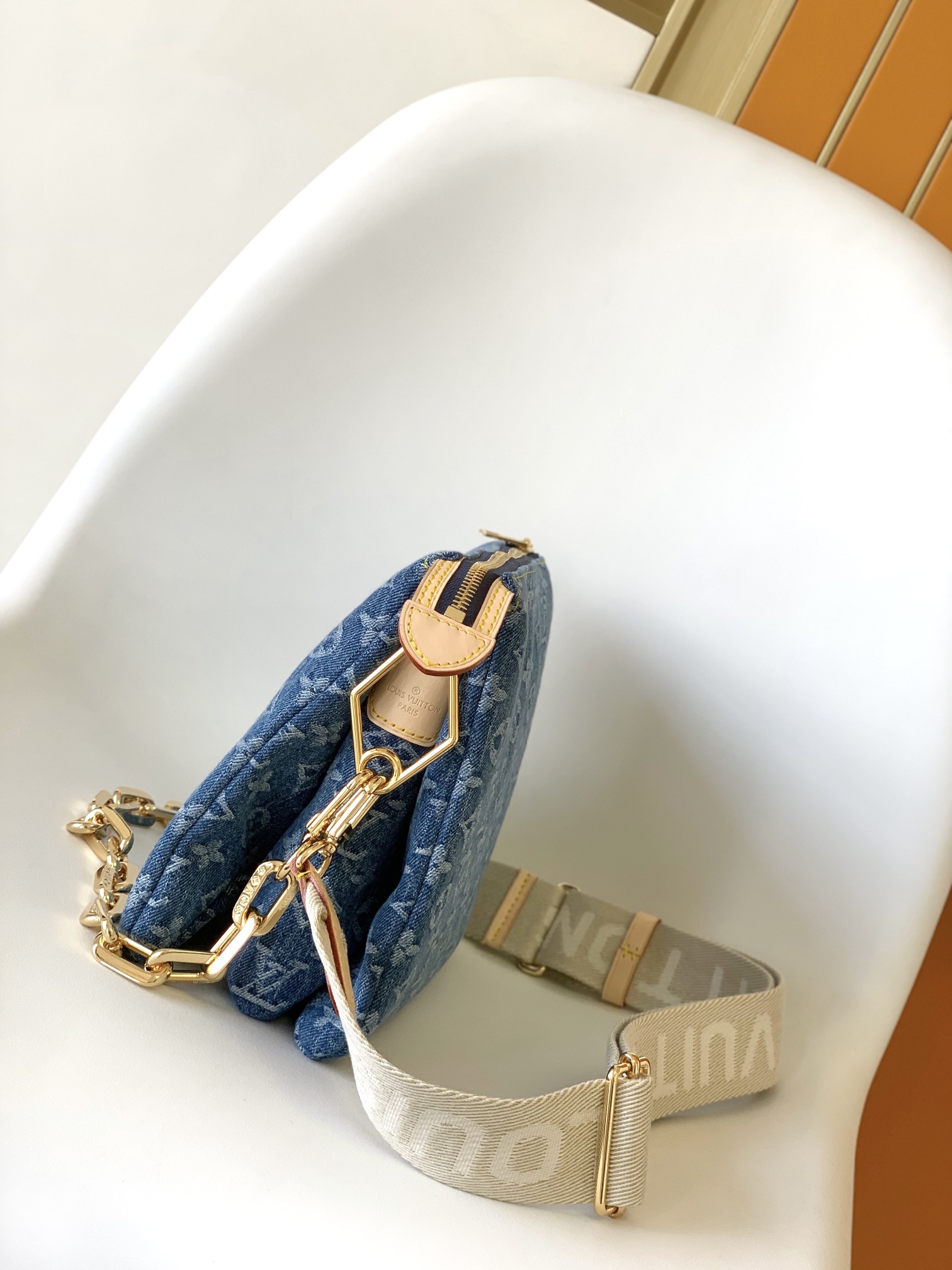 [TOP] Louis Vuitton LV Cousin Small Handbag 26x20x12cm - Denim Blue