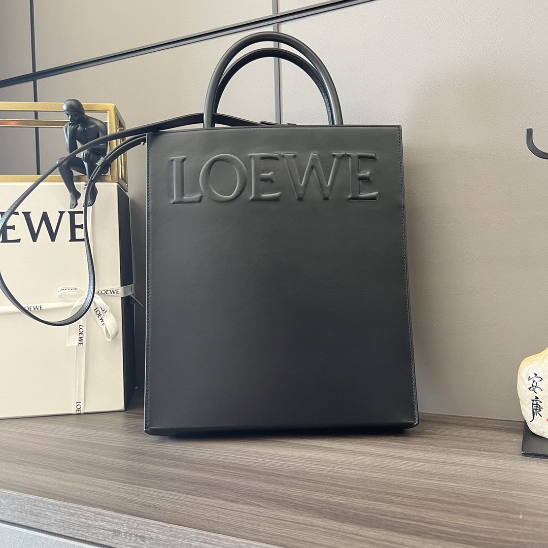 [TOP] LOEWE Standard A4 Tote Bag Polished Cow Leather 36x28.5x7.5CM - 2 Color