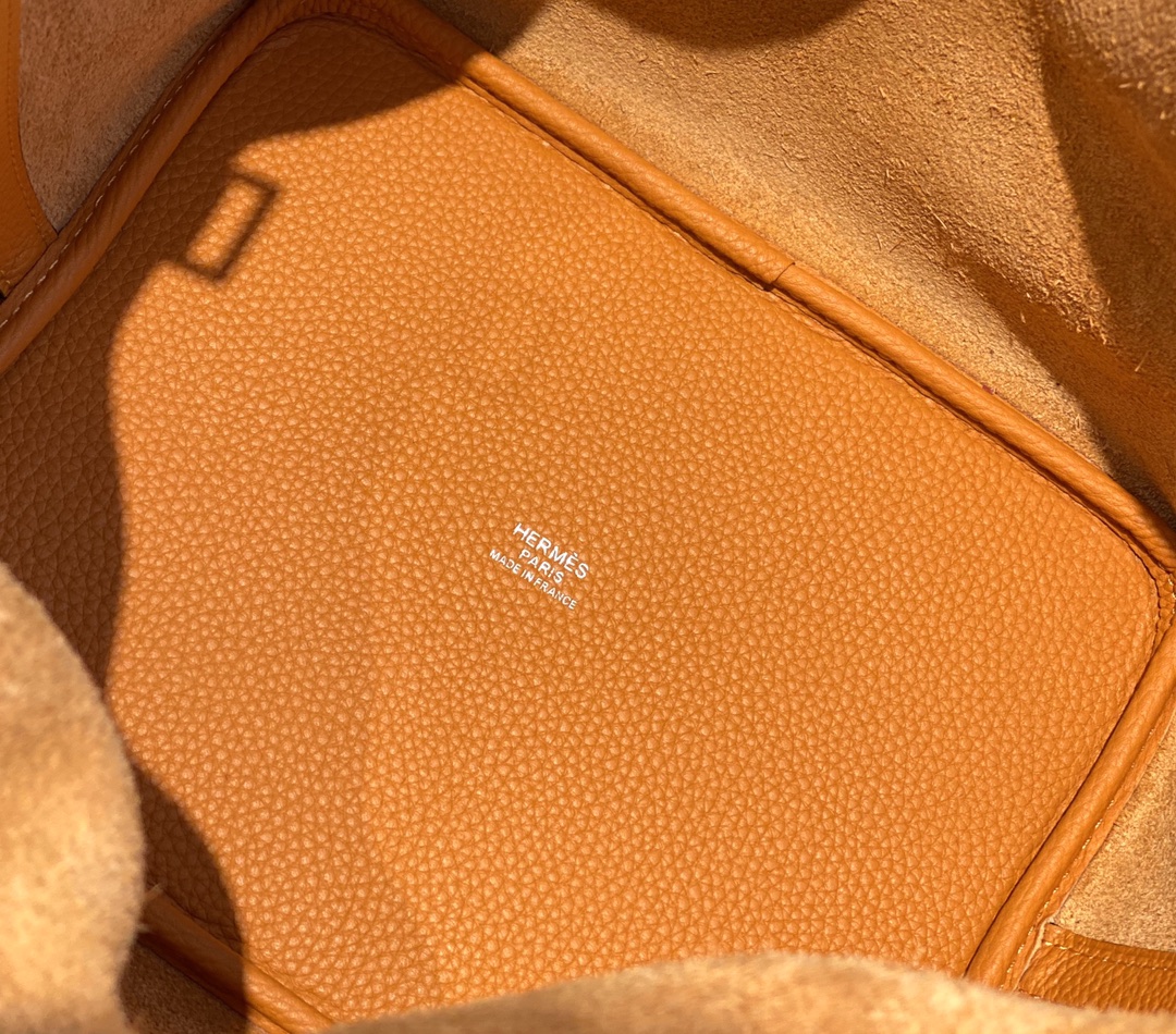 [TOP] HERMES Picotin Lock 22cm TC Leather  - Orange