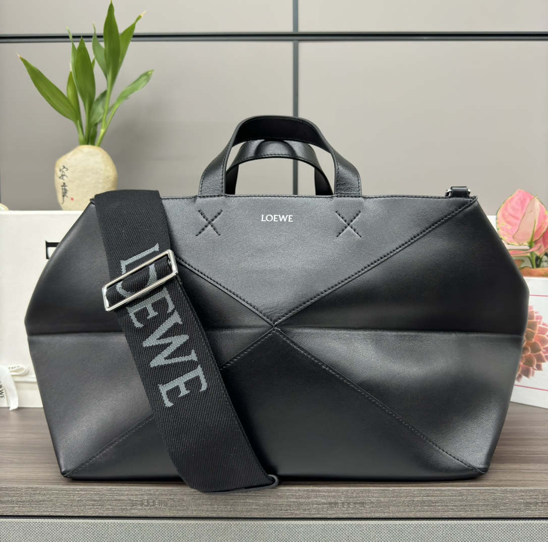 [TOP] LOEWE Puzzle Fold Duffle Bag Glossy Cowhide 59x25.5x25cm - 2 Color