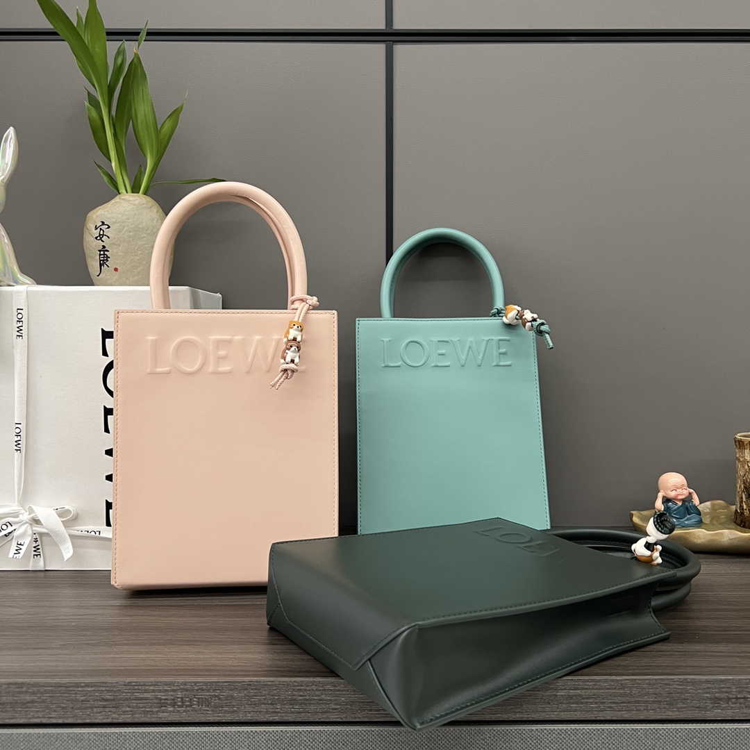 [TOP] LOEWE Standard A5 Tote Bag Polished Cow Leather 21x17x6CM - 5 Color