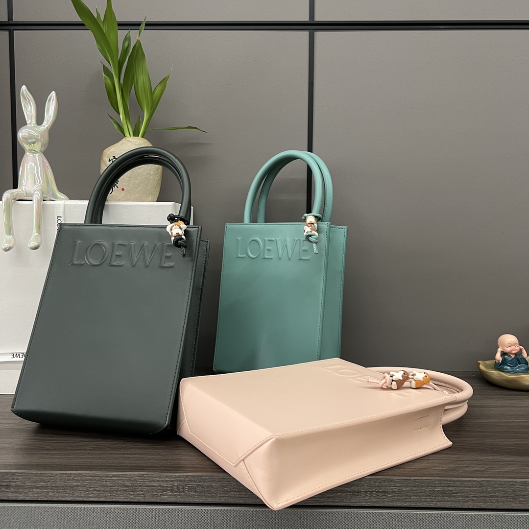 [TOP] LOEWE Standard A5 Tote Bag Polished Cow Leather 21x17x6CM - 5 Color