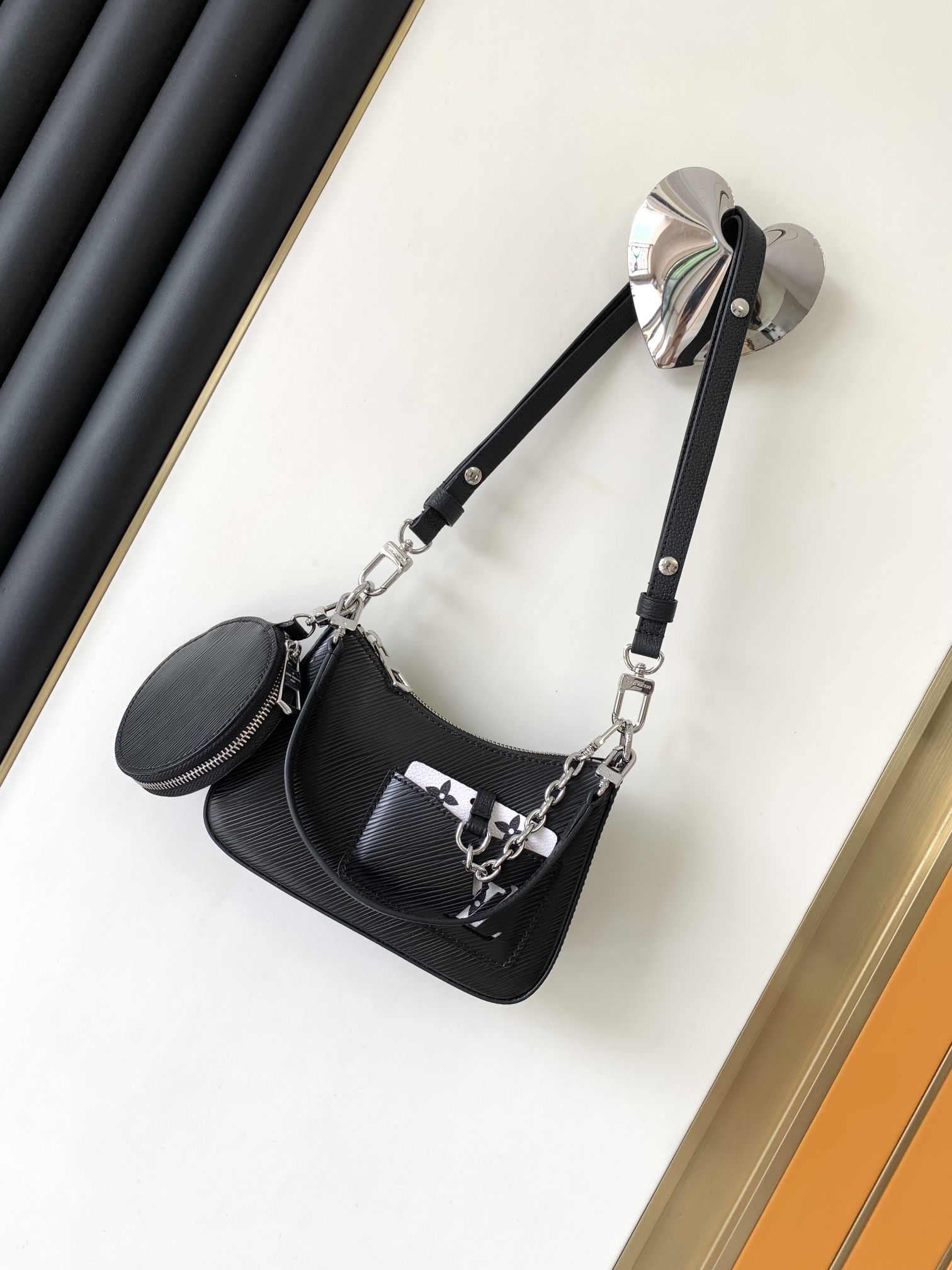 [TOP] Louis Vuitton LV Smooth Cow Leather Marellini Handbag 19x13.5x6.5CM - 4 Colour&SHW