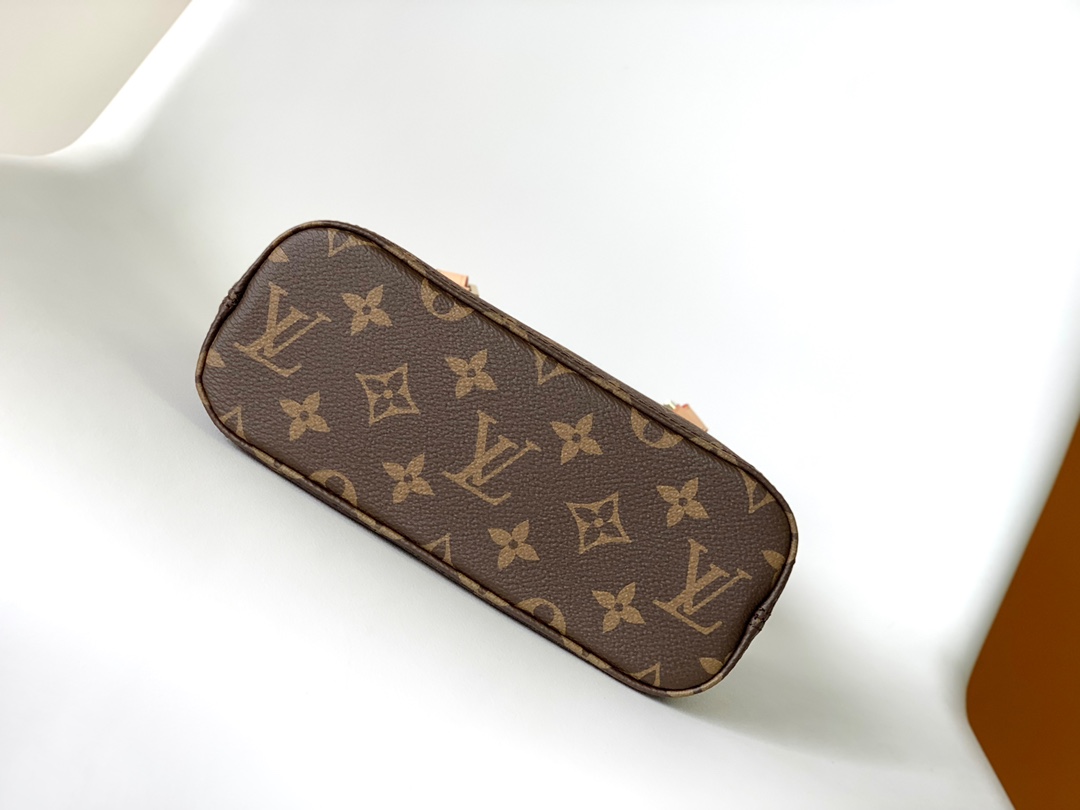[TOP] Louis Vuitton LV Cow Leather Bucket Bag 23x21x8cm - Brown