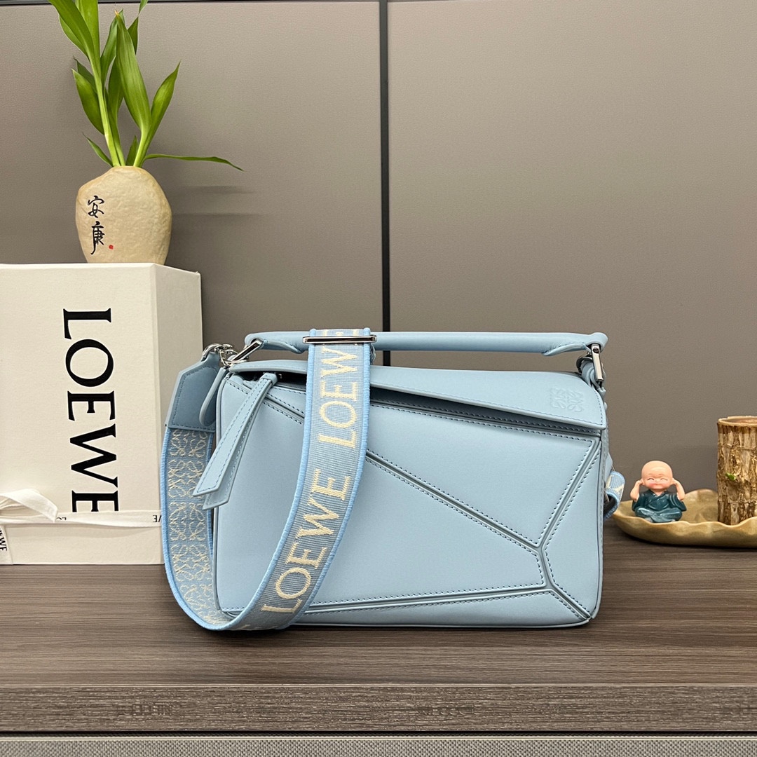 [TOP] LOEWE Puzzle Bag Satin Cowhide Anagram 24x10.5x16cm - 4 Color