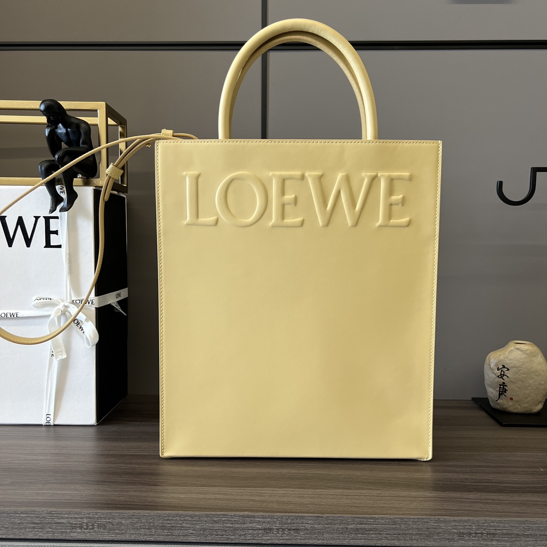 [TOP] LOEWE Standard A4 Tote Bag Polished Cow Leather 36x28.5x7.5CM - 2 Color