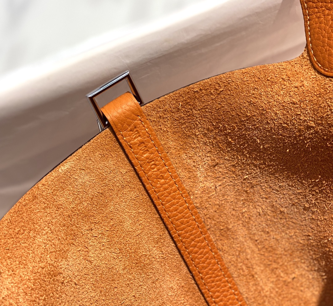 [TOP] HERMES Picotin Lock 22cm TC Leather  - Orange